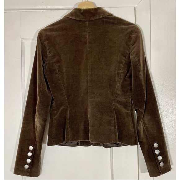 Calvin Klein Jeans Brown Corduroy Velvet Blazer Jacket - sz Small - Picture 7 of 10